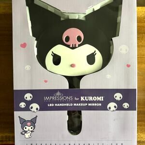 NIB Kuromi X Impressions LED Handheld Makeup Mirror